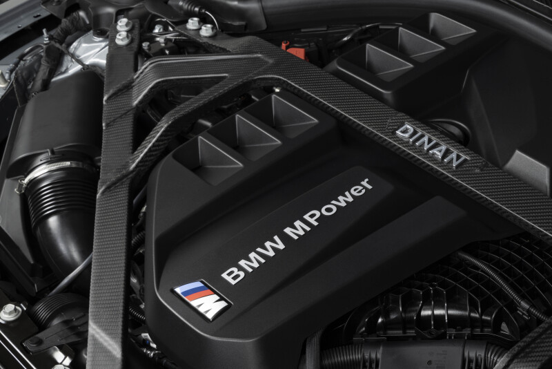 Dinan 21-27 BMW M2/M3/M4 (G80/G82/G83/G87) Matte Carbon Fiber Strut Tower Brace - Front - Image 6