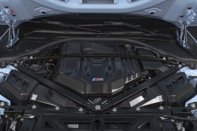 Dinan 21-27 BMW M2/M3/M4 (G80/G82/G87) Gloss Carbon Fiber Engine Cover w/Matte Accents - Image 13