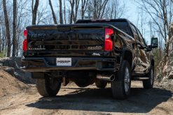 MBRP 2020+ GMC/Chevy 2500/3500 6.6L Duramax 4in Mand Bent Tubing AL-Ser Cat Back Single Side - Alum - Image 4