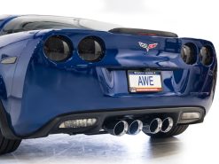 AWE Tuning C6 Chevrolet Corvette Z06/ZR1 Touring Edition Axle-Back Exhaust w/ Chrome Silver Tips - Image 6