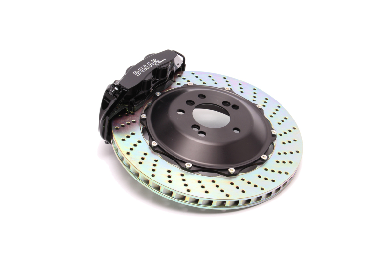 Dinan 15-21 BMW M2/M3/M4 (F80/F82/F83/F87) Black Caliper/Drilled Brake Set - Rear