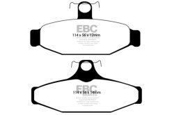 Alternative view of EBC 90-00 Aston Martin Vantage 5.3 (Twin Supercharged)(AP) Bluestuff Rear Brake Pads