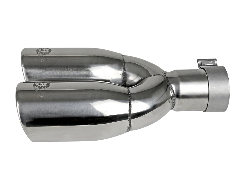aFe MACH Force-Xp Universal Exhaust Tip 2-1/2 IN Inlet x 3-1/2 IN Outlet X 12 IN L - Image 2