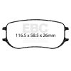 EBC Racing Porsche 718 Cayman GT4 Clubsport (PFC Brakes) SR-21 Sintered Race Rear Brake Pads