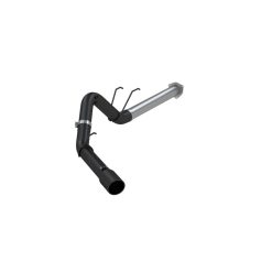 Alternative view of MBRP 17-19 Ford F-250/350/450 6.7L 4in Filter Back Single Tip Black Coated Exhaust