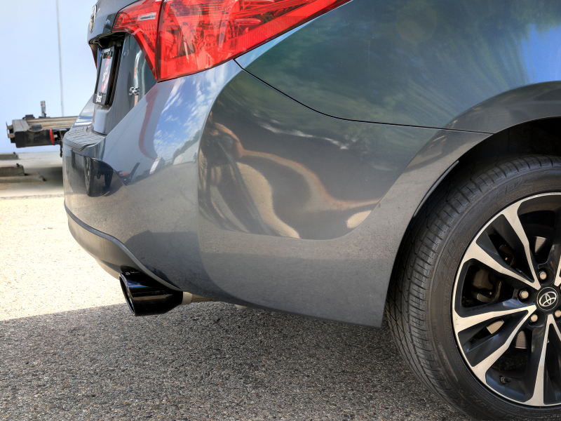 aFe 14-19 Toyota Corolla 1.8L Takeda 2.5in 304SS Axle-Back Exhaust w/ Black Tip - Image 5