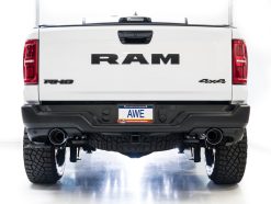 AWE Tuning 2025+ RAM 1500 RHO 3.0 I6 TT 0FG Dual Rear Exit Cat-Back Exhaust - Chrome Silver Tips - Image 4