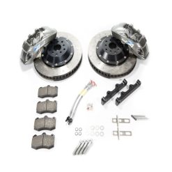 Alternative view of Alcon 2009+ Nissan GT-R R35 380x33mm Rotor 4 Piston Caliper RC4 Rear Axle Kit - Sky Blue