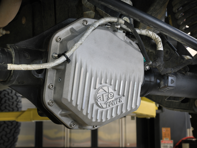 aFe 22-25 Ford Bronco Raptor V6 Rear Diff Cover - Raw w/ Machined Fins - Image 7