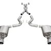 Corsa 20-22 Ford Mustang GT500 3.0in Dual Rear Exit Catback w/ Twin 5.0in Polish Slash Cut Pro Tips