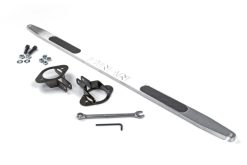 Dinan 92-99 BMW 323i/325i/328i/M3 (E36) Brushed Aluminum w/Carbon Inlays Shock Tower Brace - Rear