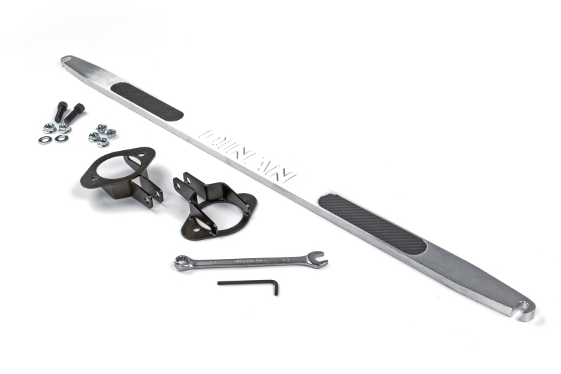 Dinan 92-99 BMW 323i/325i/328i/M3 (E36) Brushed Aluminum w/Carbon Inlays Shock Tower Brace - Rear