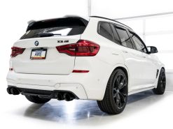 AWE Tuning 20-25 BMW X3 M/M Comp (F97) AWD SwitchPath Axle-Back Exhaust - Diamond Black Tips - Image 3