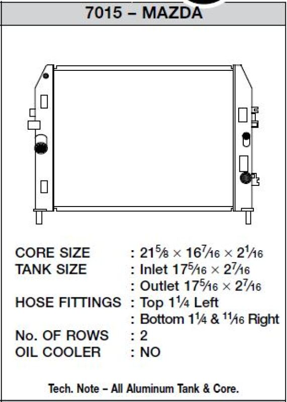 CSF 06-12 Mazda Miata Radiator - Image 4