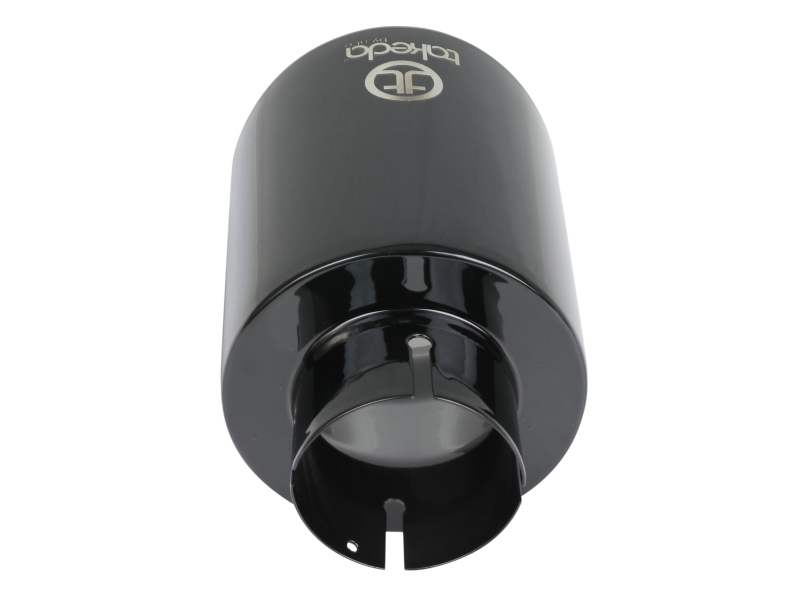 aFe Takeda Universal Exhaust Tip 2-1/2 IN Inlet x 4-1/2 IN Outlet x 7 IN L- Black - Image 3