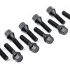 Dinan Lug Bolts - Cone Seat - M12x1.5 - 45mm - Black (Set of 10)