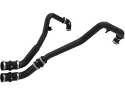 aFe BladeRunner 2in to 2-1/2in Aluminum Hot Charge Pipe Black Ford F-150 24-26 V6-2.7L (tt)