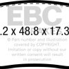 EBC 2019+ Mercedes-Benz A220 Sedan (V177) 2.0L Turbo Redstuff Rear Brake Pads