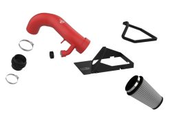 Alternative view of aFe Rapid 15-21 VW GTI L4 2.0L Induction Red Edition Cold Air Intake System w/ Pro DRY S Filter