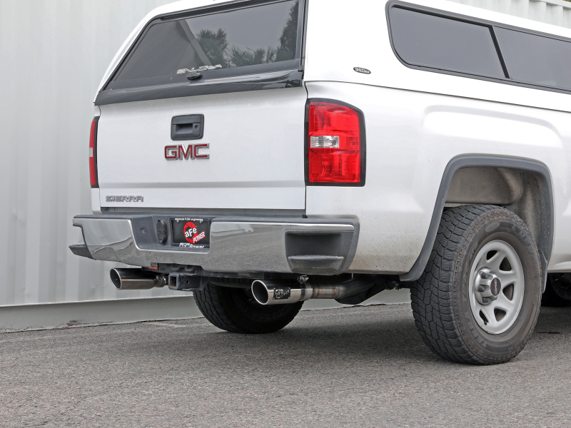 aFe Apollo GT Series Cat-Back Exhaust GM Trucks 09-18 V6-4.3L/V8-4.8/5.3L-Dual Rear Exit Polish Tips - Image 6