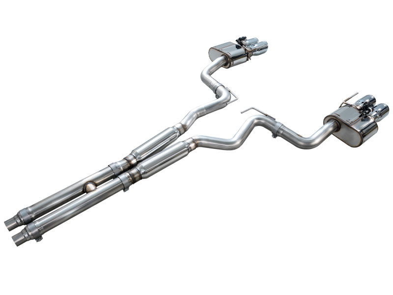 AWE Tuning 18-23 S550 Mustang GT SwitchPath Exhaust - Chrome Silver Tips - Image 8
