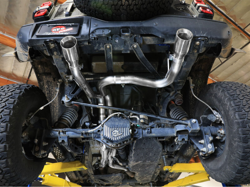 aFe 22-26 Ford Bronco V6 3.0L (tt) Vulcan Series 3in 304SS Cat-Back Exhaust System w/ Polished Tips - Image 7