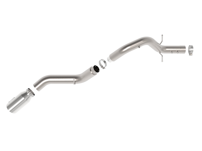 aFe Large Bore-HD 5in 409SS DPF-Back Exhaust System w/Pol Tip 24-25 GM Diesel Trucks V8-6.6L(td) L5P - Image 2