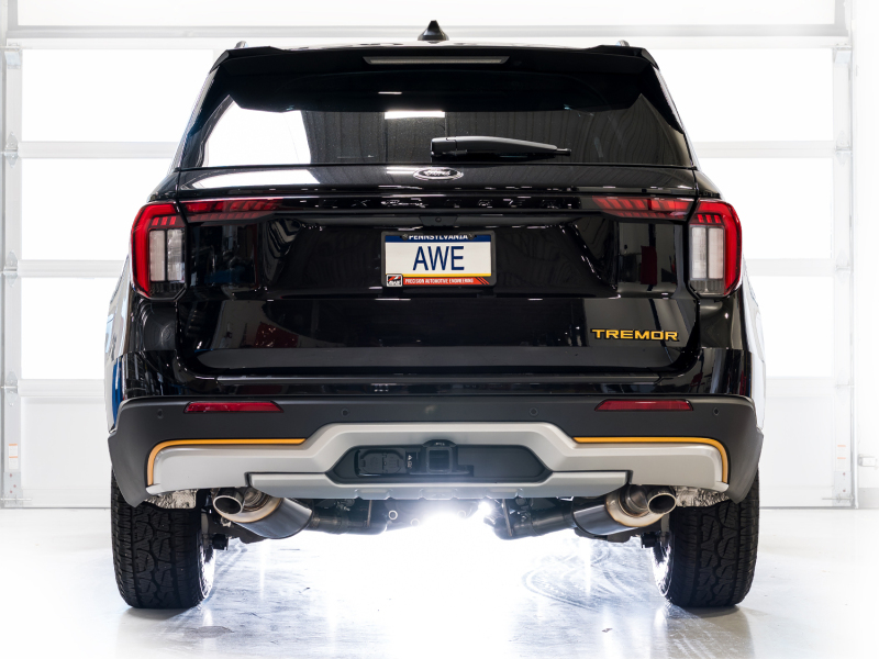 AWE Tuning 2021+ Ford Explorer Tremor 3.0TT 0FG Dual Rear Exit Exhaust w/ Bash Guard - Image 10
