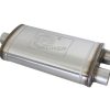 aFe MACH Force-Xp Muffler 3 IN ID Center/Dual-Outlet x 11 IN W x 6 IN H x 22 IN L - Oval Body