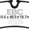 EBC 16+ Mercedes-Benz Commercial Metris Van Ultimax Rear Brake Pads