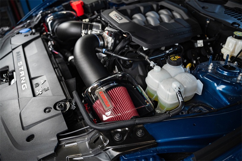 Corsa 24-25 Ford Mustang GT 5.0L V8 Carbon Fiber Cold Air Intake w/ DryTech Air Filters - Matte - Image 4