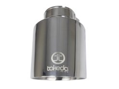 aFe Takeda Universal Exhaust Tip 2-1/2 IN Inlet x 4-1/2 IN Outlet x 7 IN L- Polished - Image 5