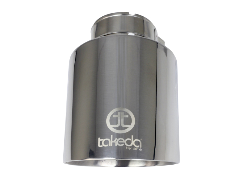aFe Takeda Universal Exhaust Tip 2-1/2 IN Inlet x 4-1/2 IN Outlet x 7 IN L- Polished - Image 5