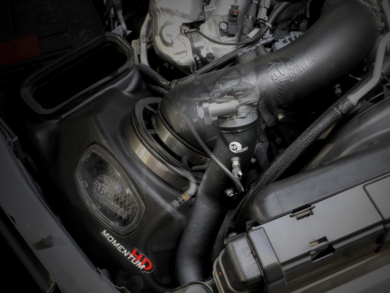 aFe 2024 GM Diesel Trucks V8 6.6L L5P BladeRunner 3.5in Aluminum Cold Charge Pipe - Black - Image 7