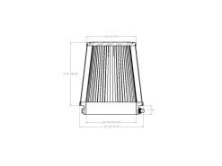 aFe Magnum FORCE Intake Repl. Filter w/ D2 Dura-Dry Media - 5-1/2in F x 7in B x 5-1/2in T x 7in H - Image 6