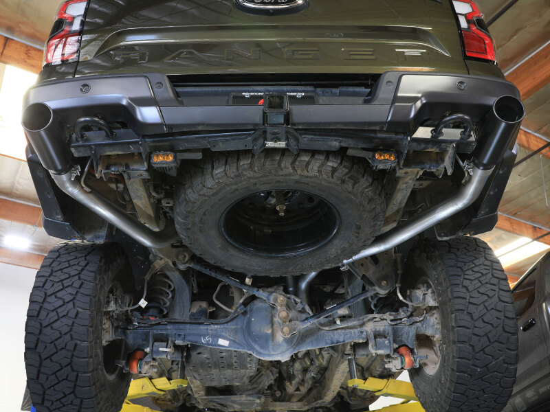 aFe Vulcan Series 3in 304SS Cat-Back Exhaust 24-25 Ford Ranger Raptor V6-3.0L (tt) w/ Black Tips - Image 7