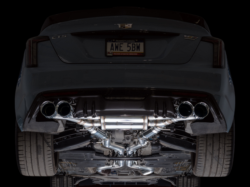 AWE Tuning 22-26 Cadillac CT5-V Blackwing SwitchPath Exhaust - Chrome Silver Tips - Image 21