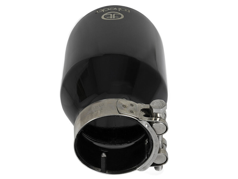 aFe Takeda Universal Exhaust Tip 2-1/2 IN Inlet x 4 IN Outlet x 6 IN L- Black - Image 4