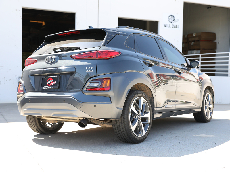 aFe Takeda 2.5in 304 SS Axle-Back Exhaust w/o Muffler w/BlackTips 18-22 Hyundai Kona L4-1.6L (t) AWD - Image 3