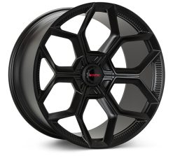 Vossen x Novitec NL5-Cl 21x12.5in - 5x112 BP - ET43 - Satin Black Lamborghini Huracan Rear Wheel
