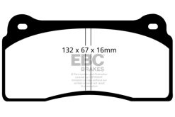 EBC 99-03 Aston Martin DB7 5.9 Orangestuff Front Brake Pads - Image 3