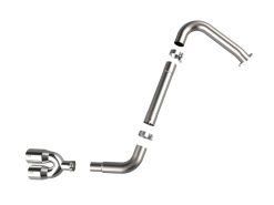 Alternative view of aFe Takeda Axle-Back Exhaust System Hyundai Elantra N Line 21-25 L4-1.6L- Polished Tip