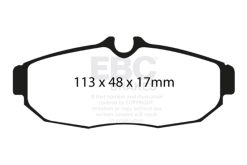 Alternative view of EBC 05-10 Ford Mustang 4.0 Yellowstuff Rear Brake Pads