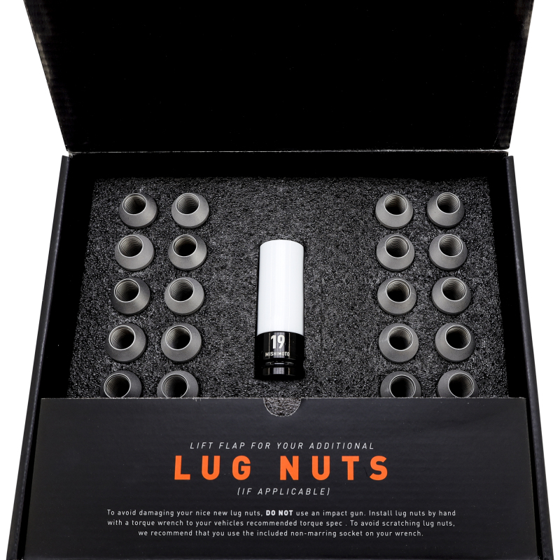 Mishimoto Steel Locking Lug Nuts M14x1.5 24pc Set Black - Image 3