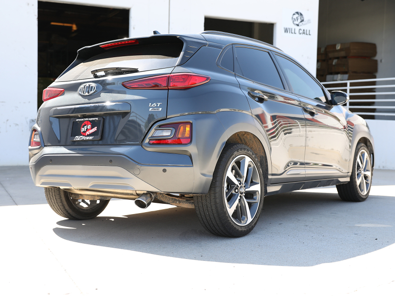 aFe Takeda 2.5in 304 SS Axle-Back Exhaust w/o Muffler w/Polish Tip 18-22 Hyundai Kona L4-1.6L(t) AWD - Image 3