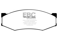 Alternative view of EBC 90-93 Infiniti M30 3.0 Yellowstuff Front Brake Pads