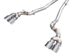 AWE Tuning BMW G90/G99 M5 Track Edition Cat-Back Exhaust - Chrome Silver Tips - Image 17