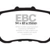 EBC 09-14 Acura TSX 2.4 Redstuff Rear Brake Pads