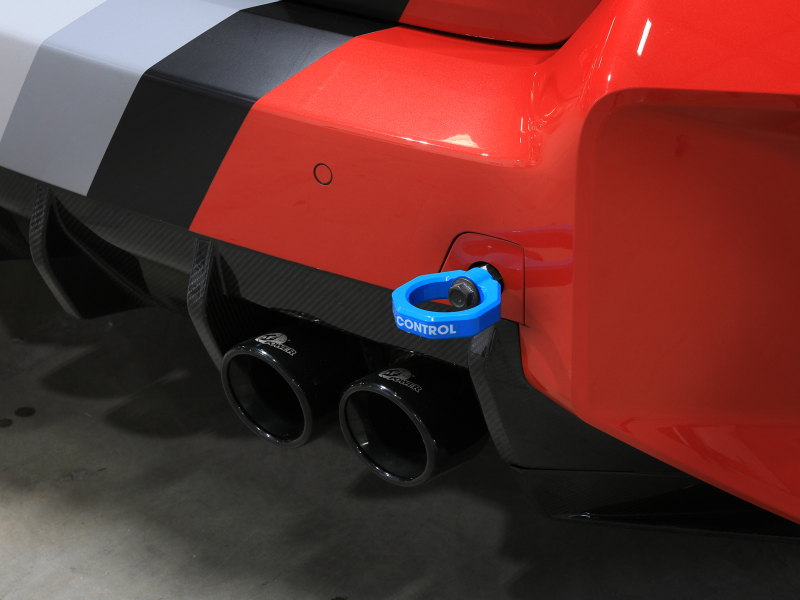 aFe 23-25 BMW M2 (G87) CONTROL Front / Rear Tow Hook - Blue - Image 6