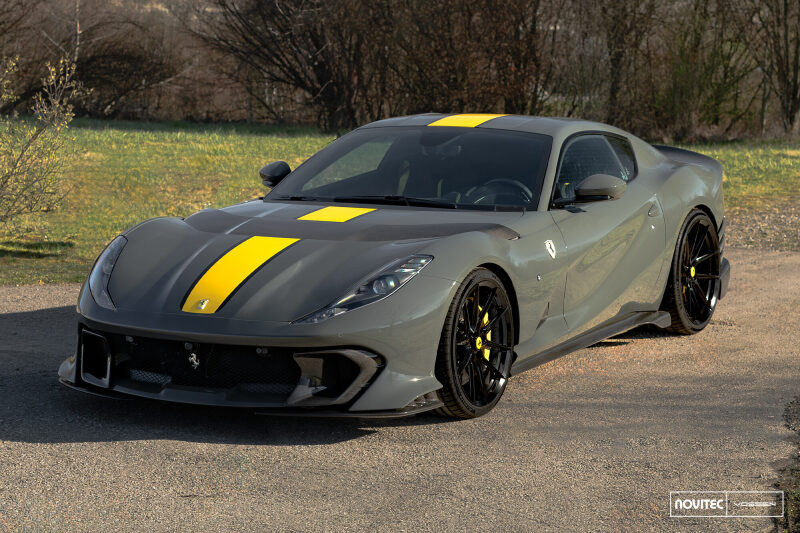 Vossen x Novitec NF10 22x12.5 - 5x114.3 BP - ET46 - Gloss Black Ferrari 812 Superfast/GTS Rear Wheel - Image 4